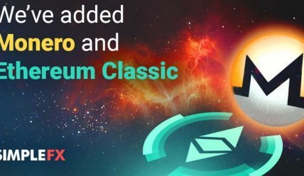 SimpleFX вводит аккаунты в Monero и Ethereum Classic